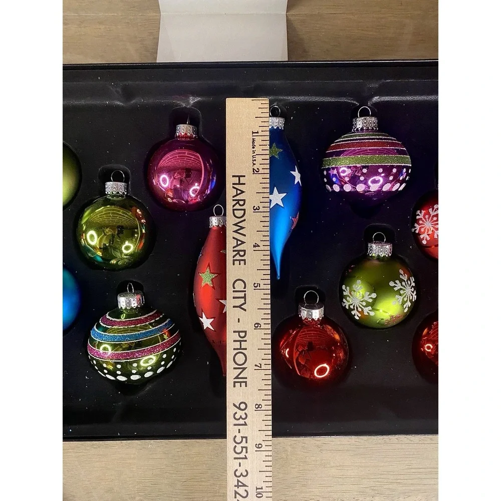 Lot 23 Robert Stanley Glass Christmas Ornaments Home‎ collection vintage-new